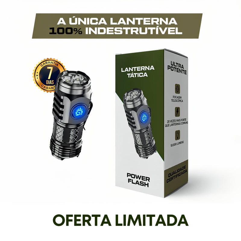 Lanterna Tática Portátil Power Flash®